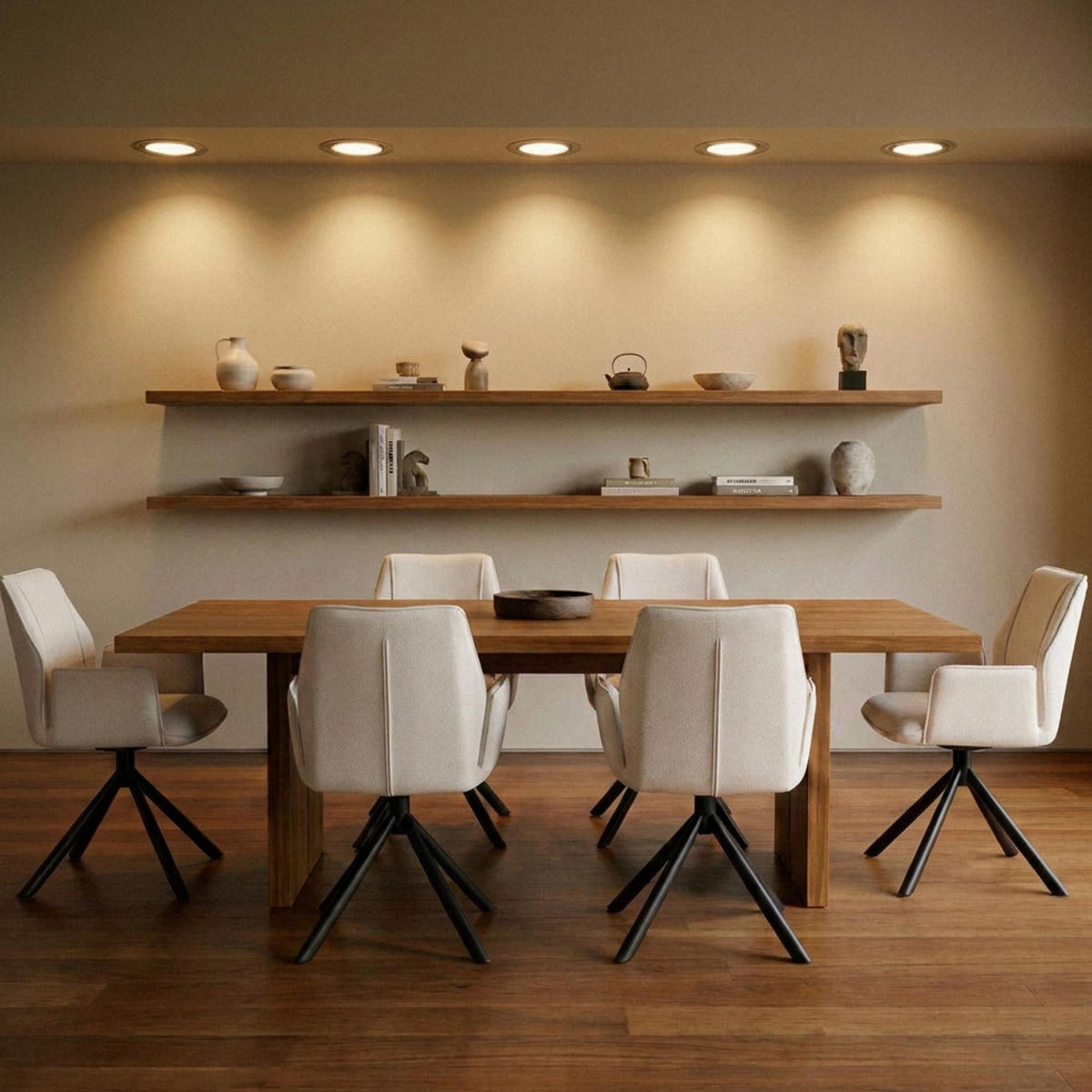 Silla de comedor con brazos Duncan Marfil | Diseño Vanguardista | KUBU #