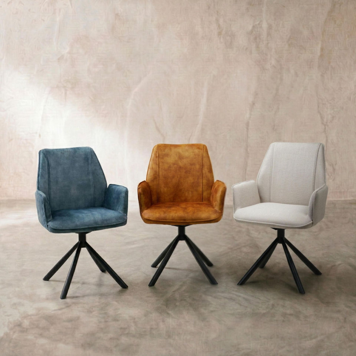 Silla de comedor con brazos Duncan Marfil | Diseño Vanguardista | KUBU #