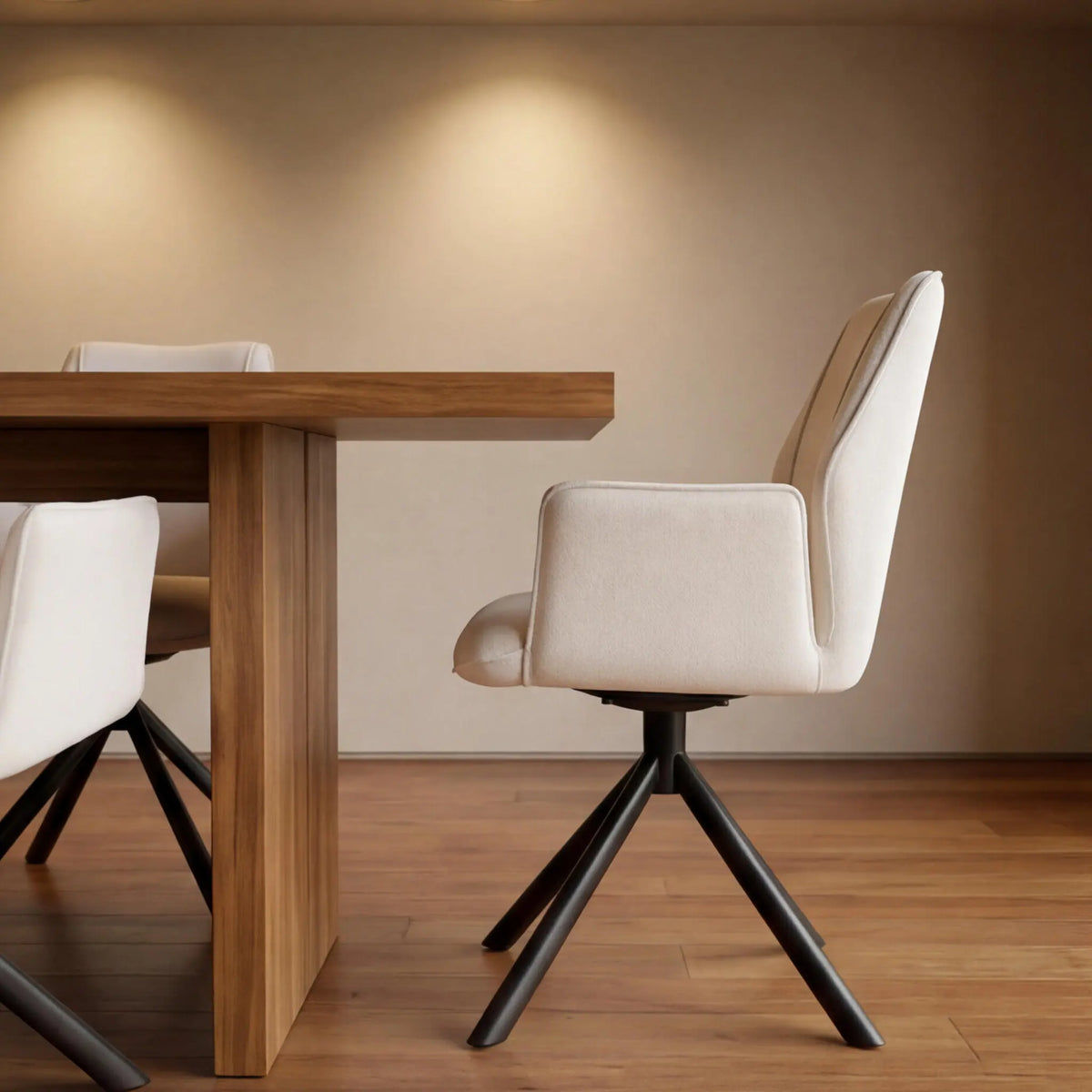 Silla de comedor con brazos Duncan Marfil | Diseño Vanguardista | KUBU #