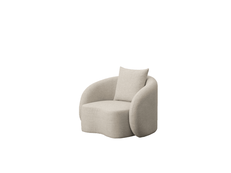Sofá 1 plaza Corinto beige | Kubu #