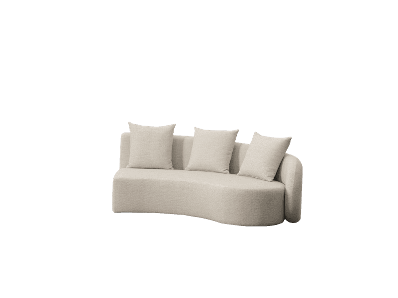 Sofá 3 plazas Corinto brazo derecho beige (VF) | Kubu #