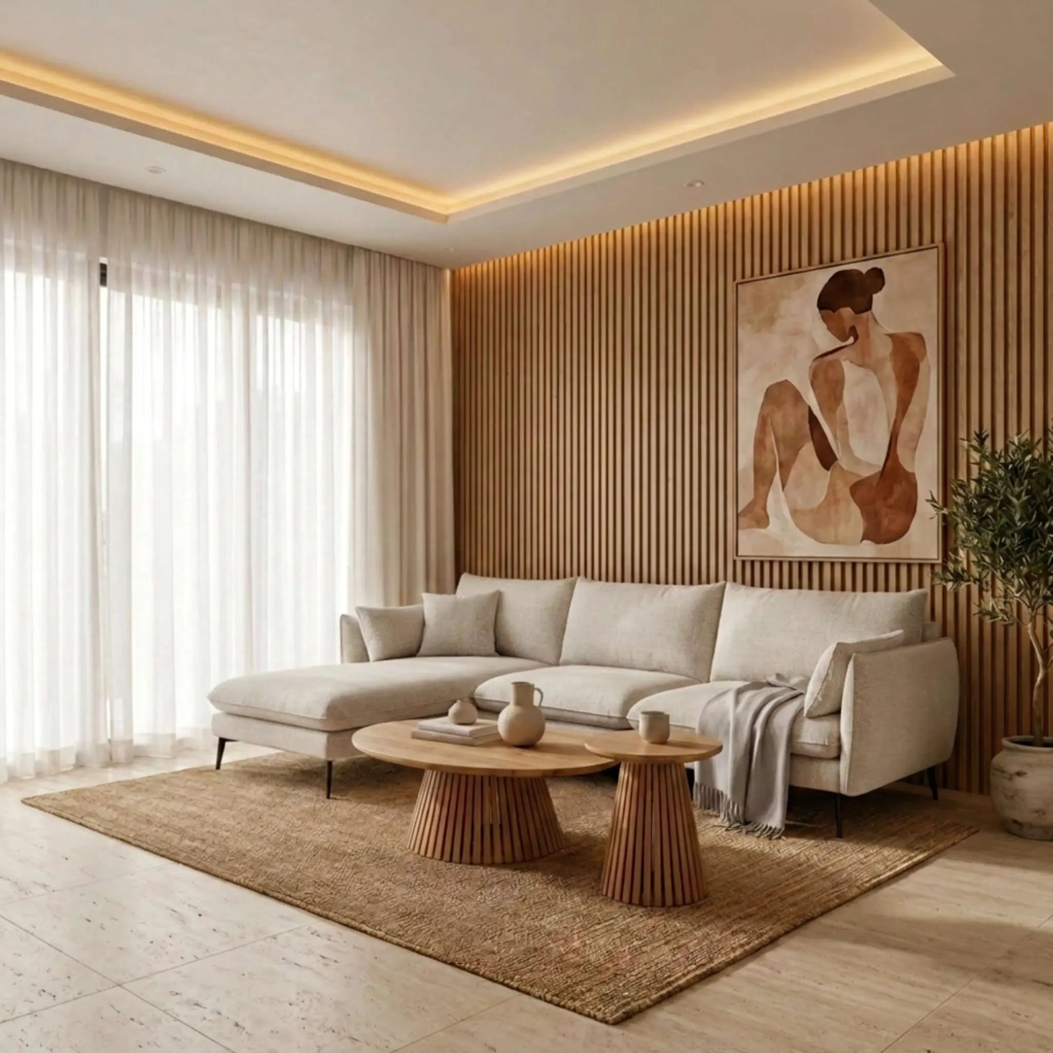Sofá Albury Chaise Longue Izquierda Blanco Marfil | KUBU | KUBU #
