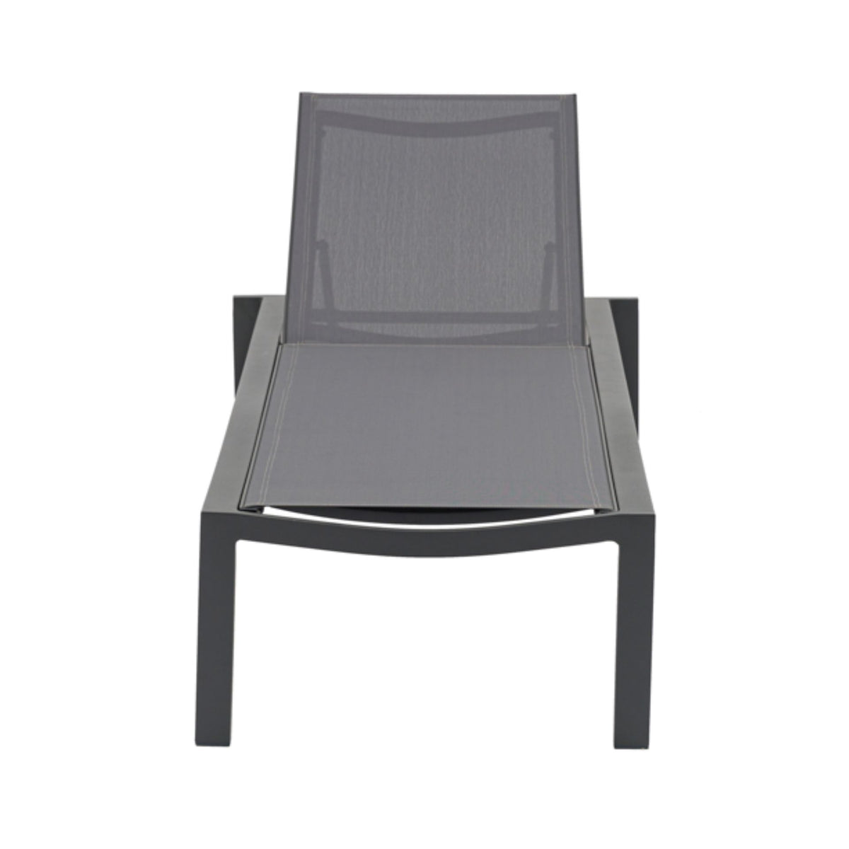 Tumbona Bangor aluminio antracita y textilene antracita | KUBU #