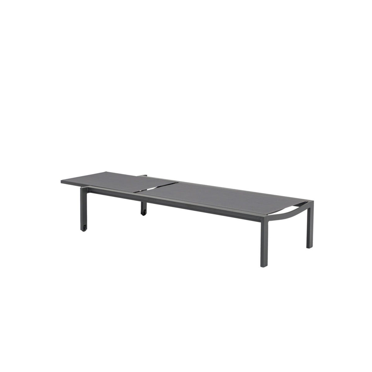 Tumbona Bangor aluminio antracita y textilene antracita | KUBU #