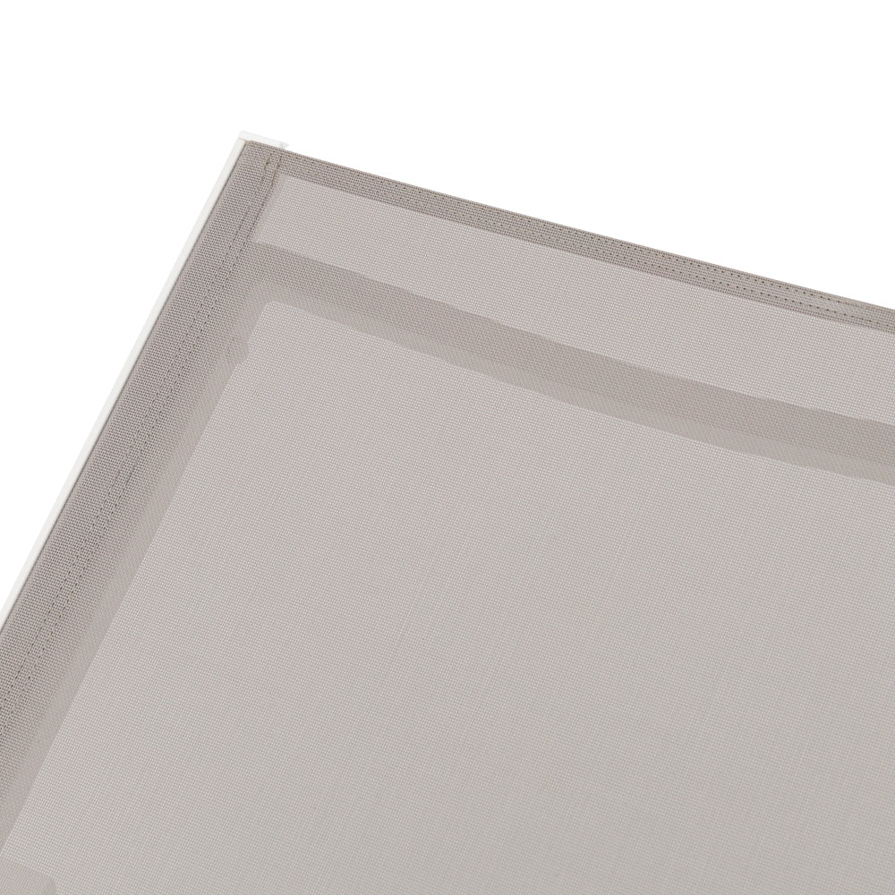 Tumbona Bangor aluminio blanco y textilene gris claro | Kubu #