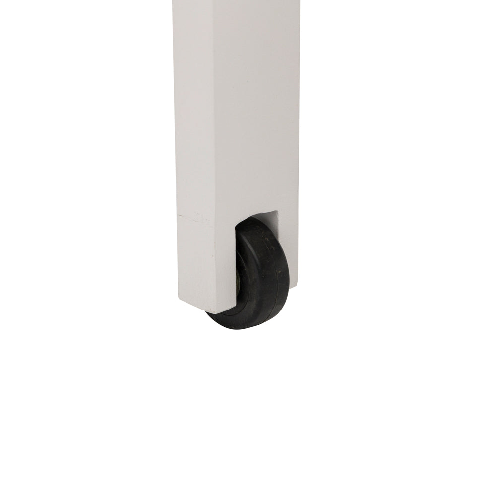 Tumbona Bangor aluminio blanco y textilene taupe | Kubu #