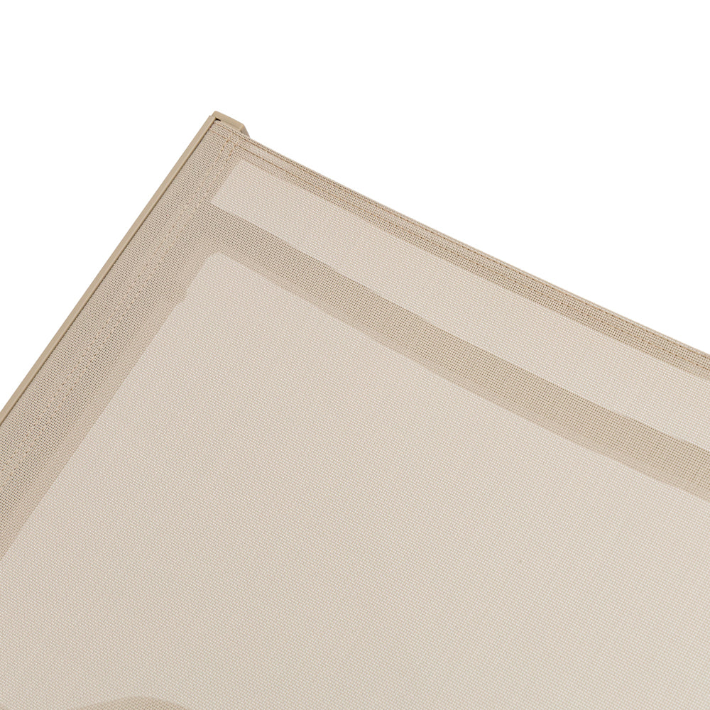 Tumbona Bangor aluminio blanco y textilene taupe | Kubu #