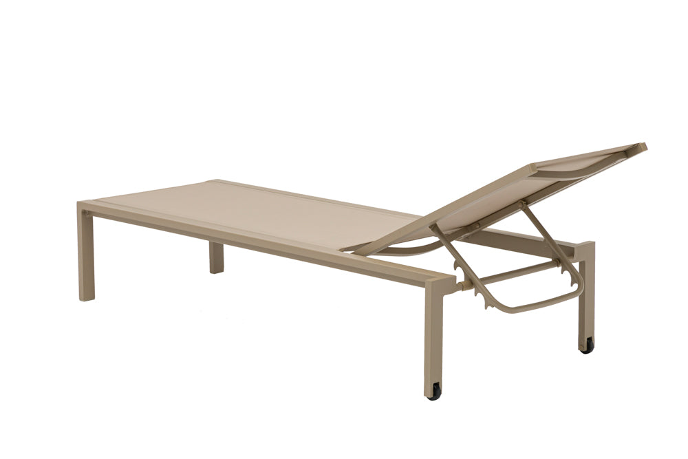 Tumbona Bangor aluminio y textilene taupe | Kubu #