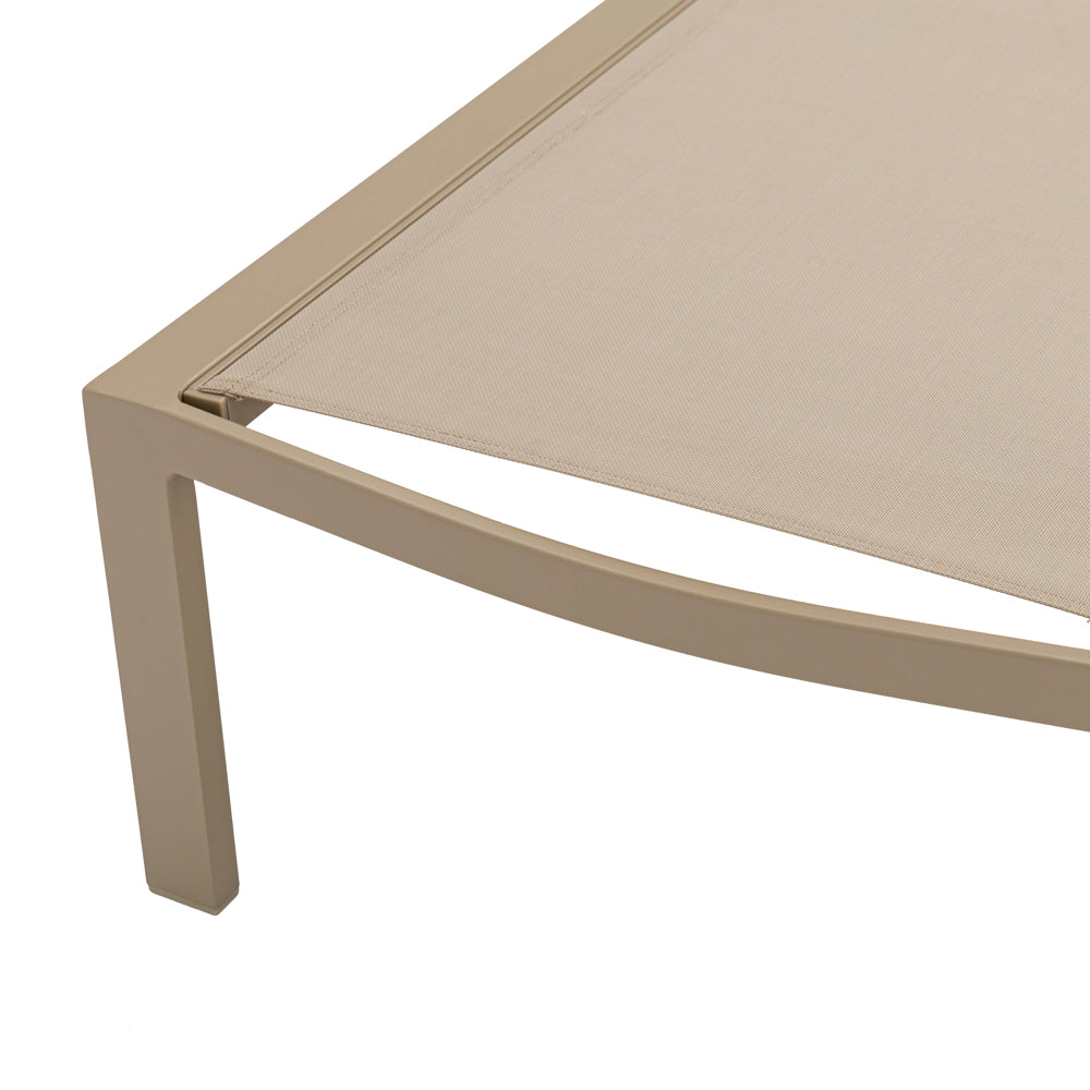 Tumbona Bangor aluminio y textilene taupe | Kubu #