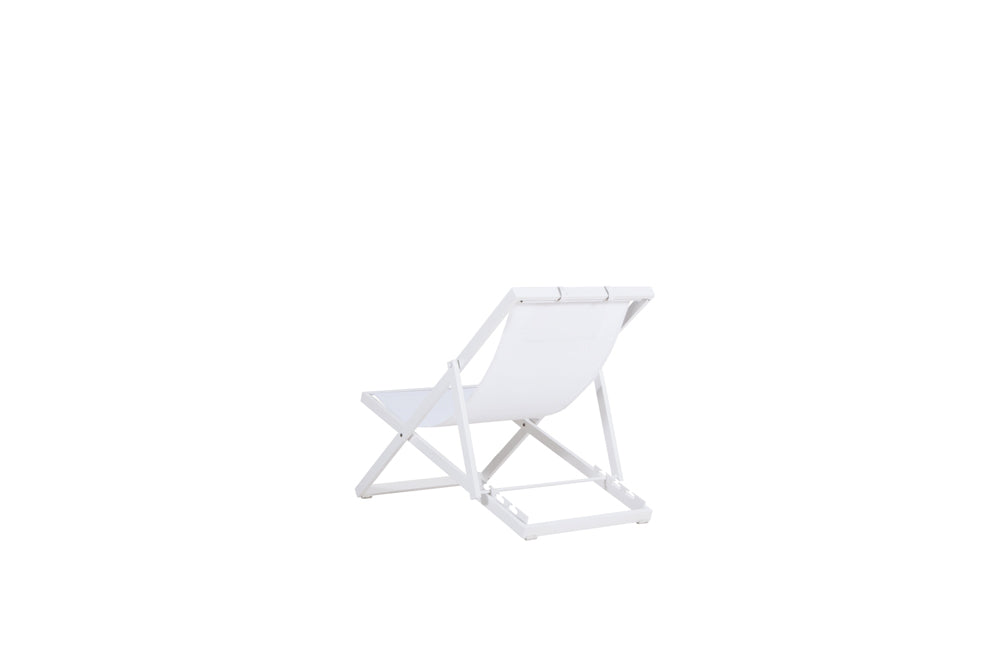 Tumbona Davis aluminio y textilene blanco | Kubu #