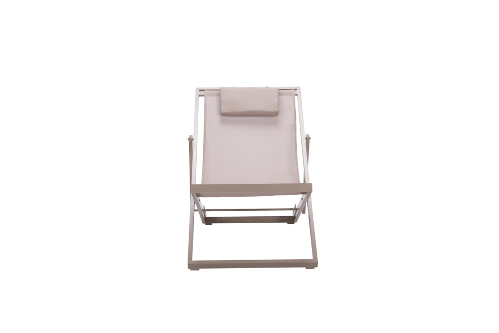 Tumbona Davis aluminio y textilene taupe | Kubu #