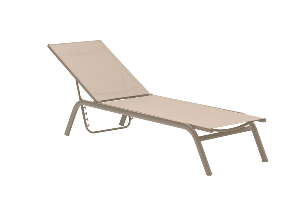 Tumbona Galt aluminio y textilene taupe | Kubu #