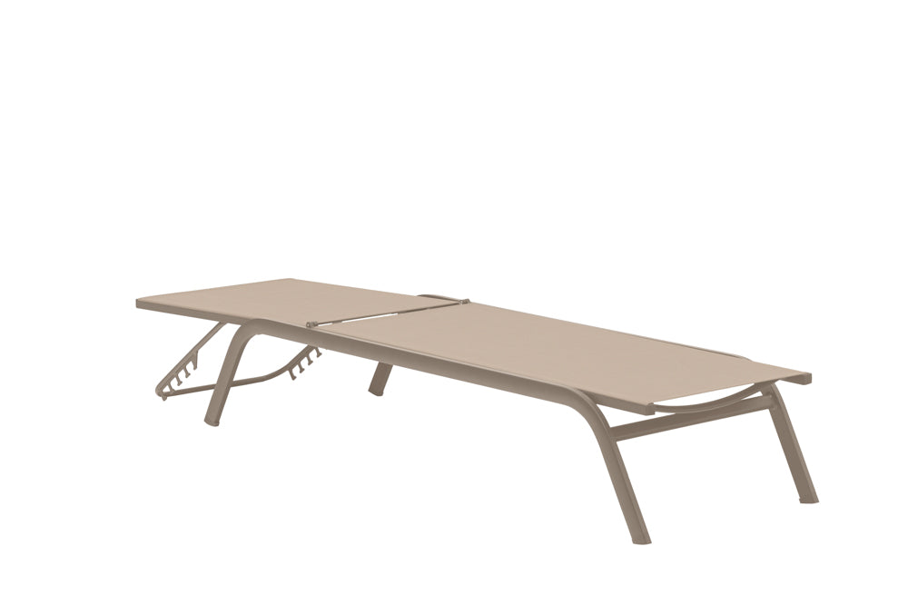 Tumbona Galt aluminio y textilene taupe | Kubu #