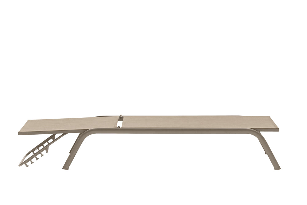 Tumbona Galt aluminio y textilene taupe | Kubu #