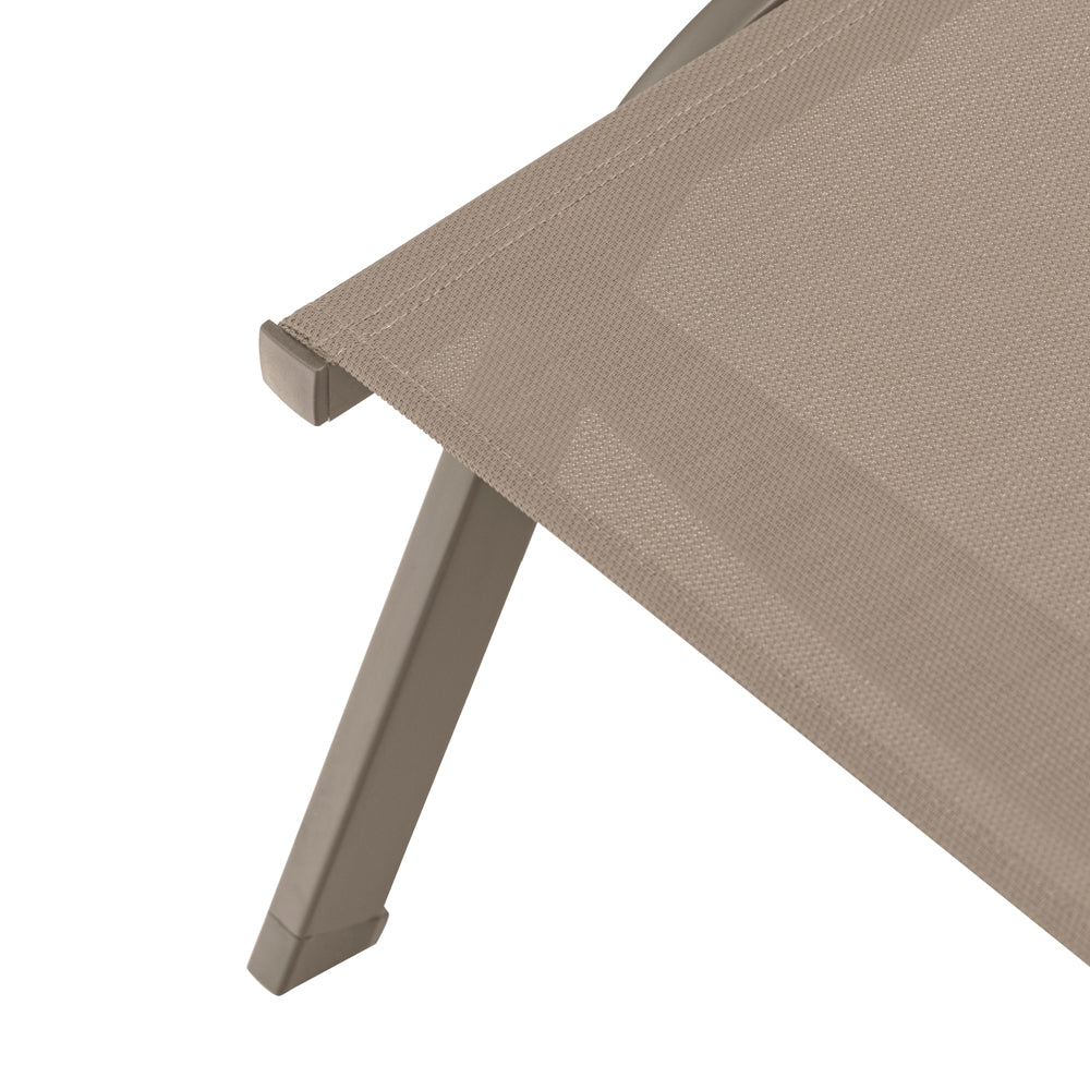 Tumbona Galt aluminio y textilene taupe | Kubu #