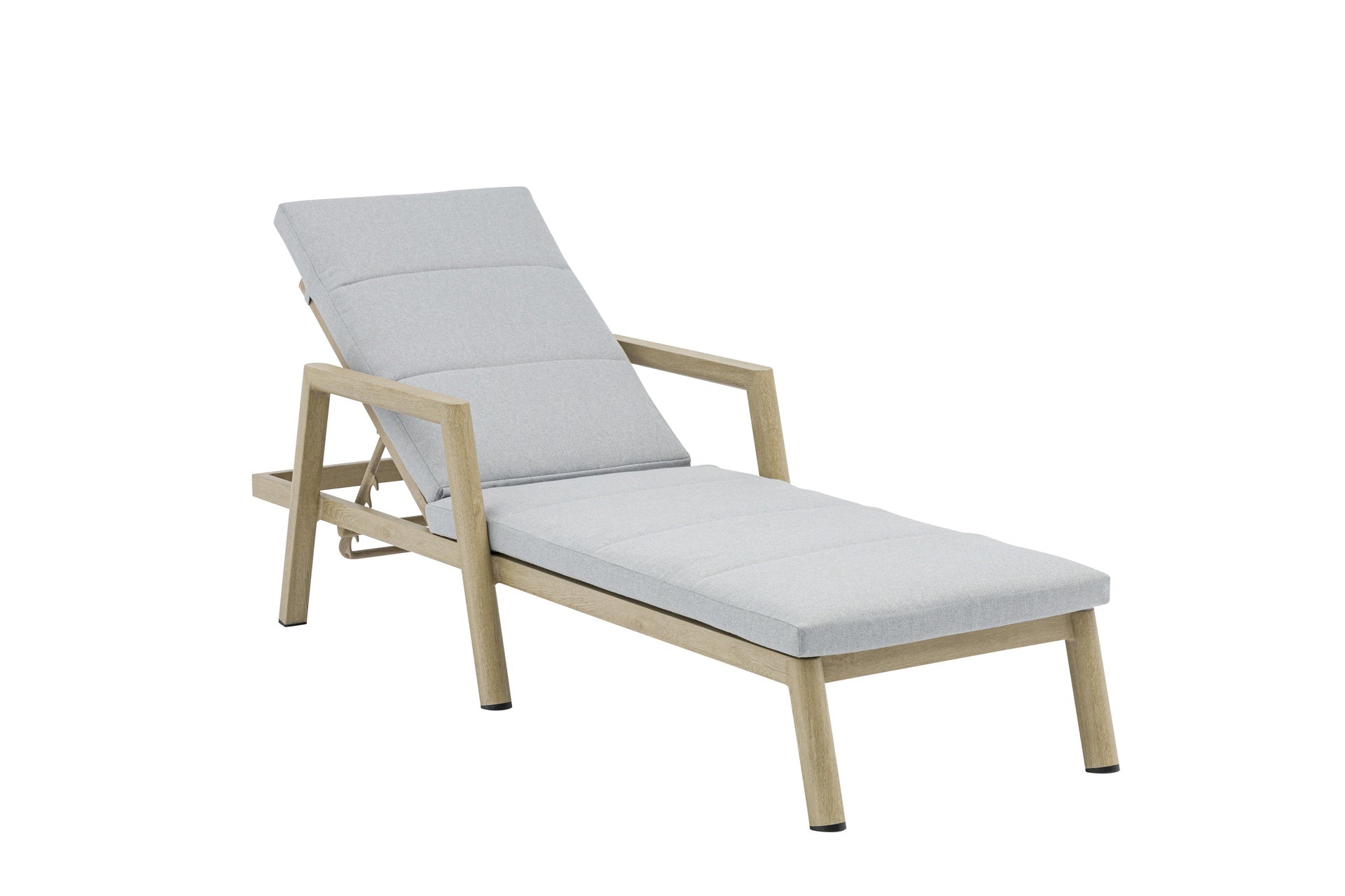 Tumbona Harmony aluminio efecto madera.