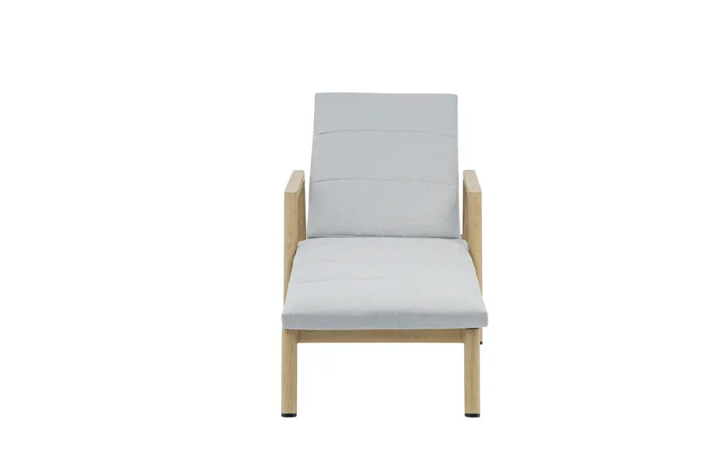 Tumbona Harmony aluminio efecto madera.