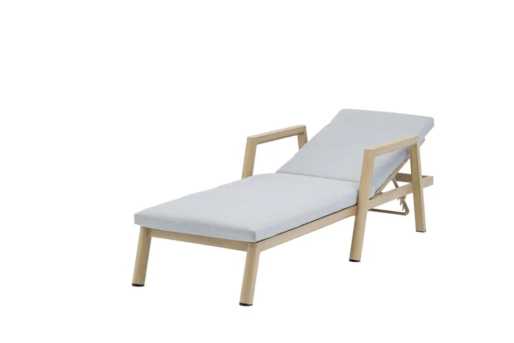 Tumbona Harmony aluminio efecto madera. | Kubu #