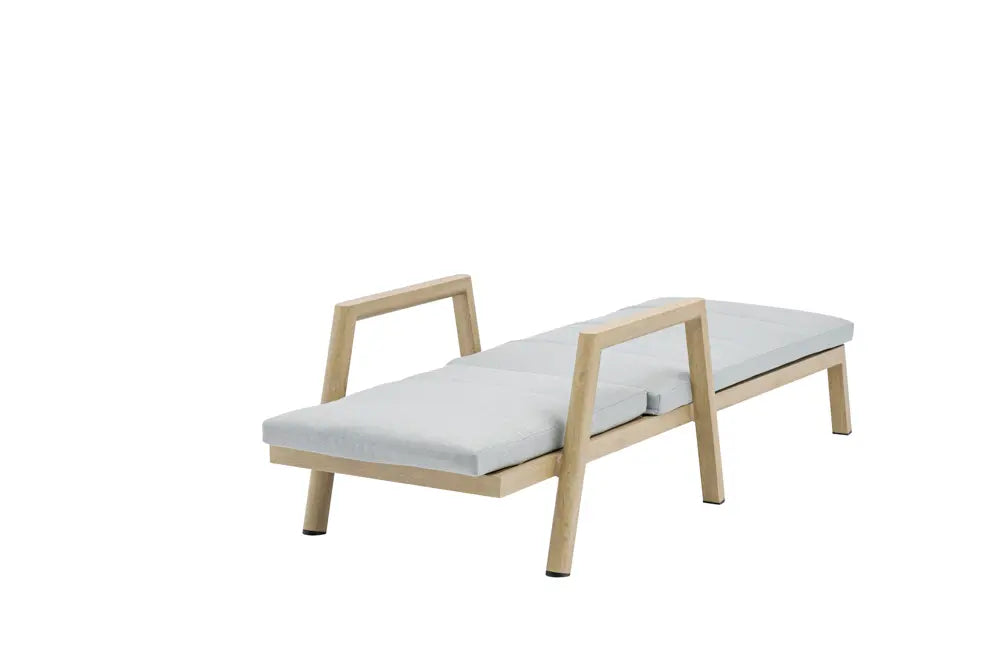 Tumbona Harmony aluminio efecto madera. | Kubu #