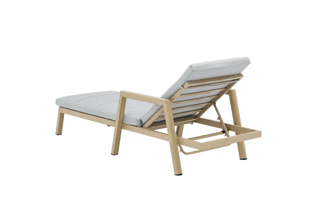 Tumbona Harmony aluminio efecto madera. | Kubu #