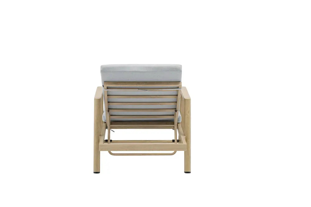 Tumbona Harmony aluminio efecto madera. | Kubu #