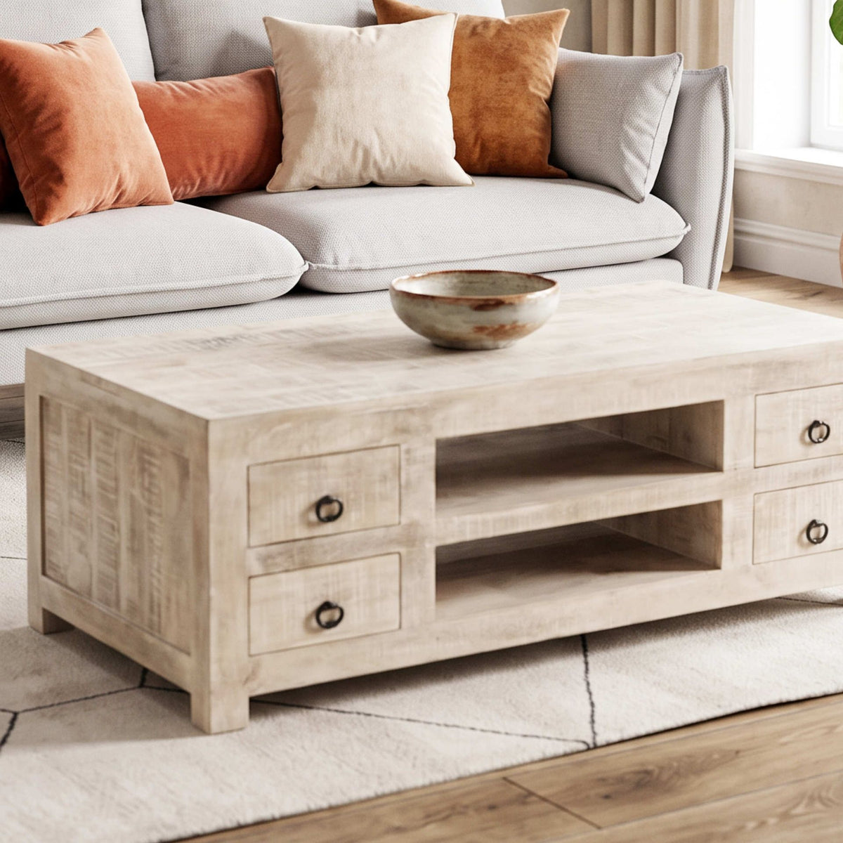 Mesa de centro Goa 125x65x45cm | Madera de Mango
