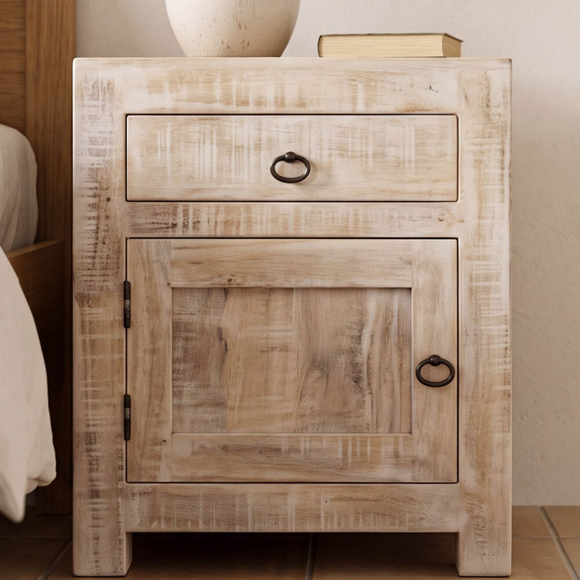 Mesita de noche Goa 50x40x60cm | Madera de Mango