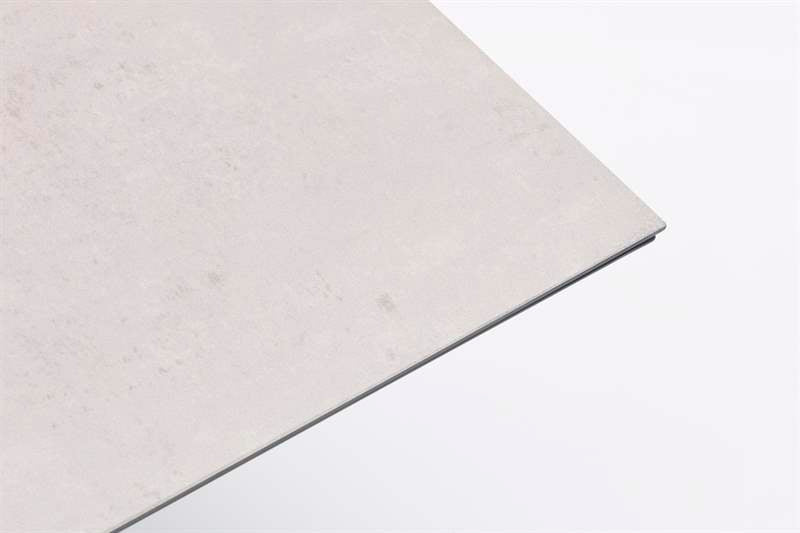 Mesa elevable Isabela 140x75x50/74 aluminio antracita con cristal cerámico gris claro. | Kubu #