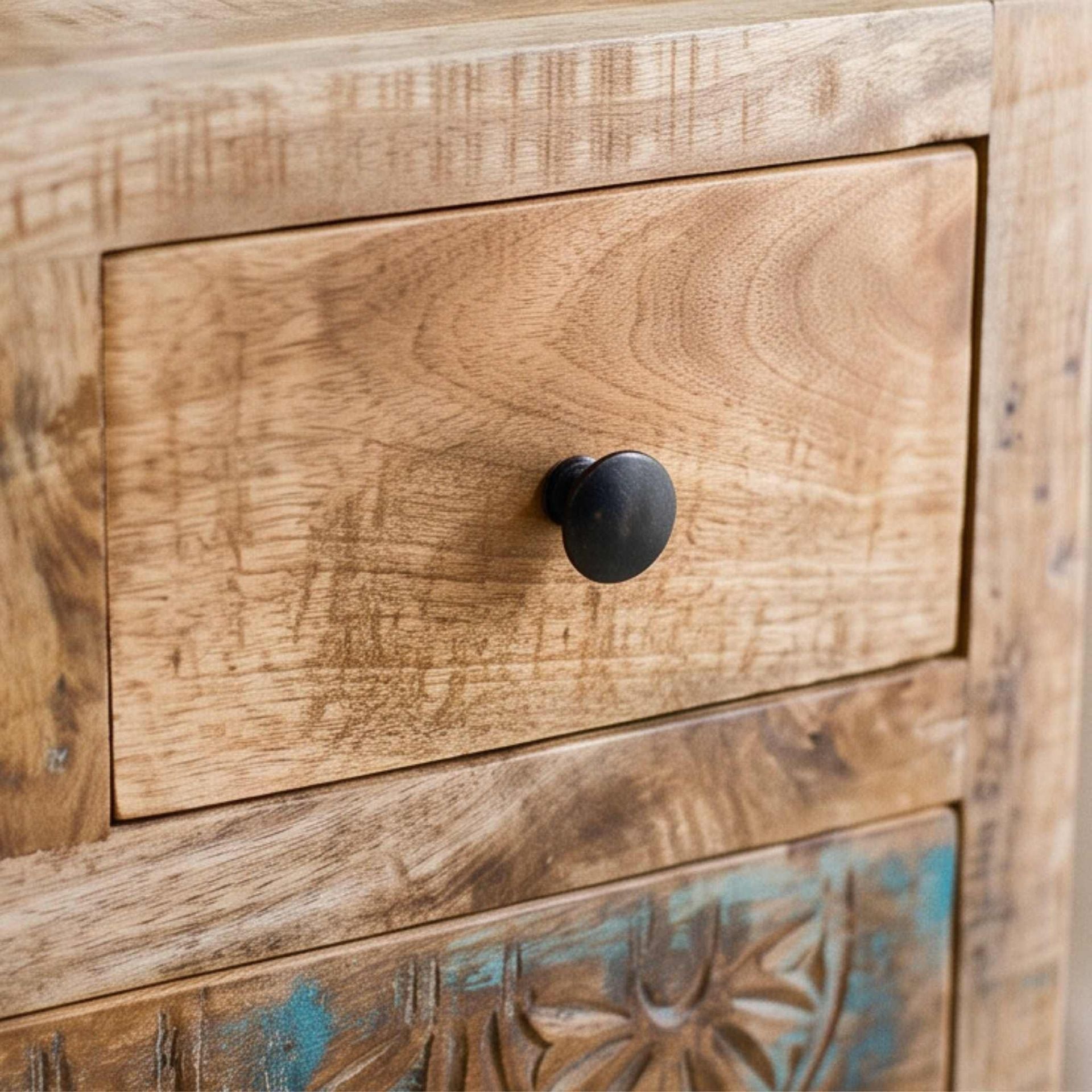 Mesita de noche Korba 50x36x60cm | Madera de Mango