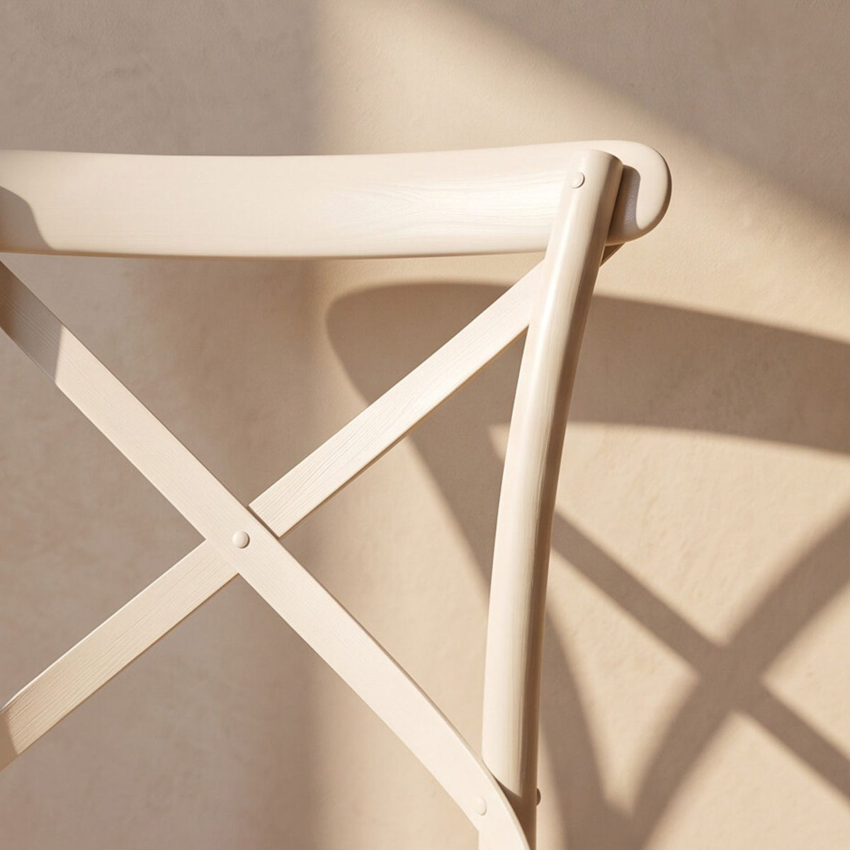 Silla de comedor Cross Back White