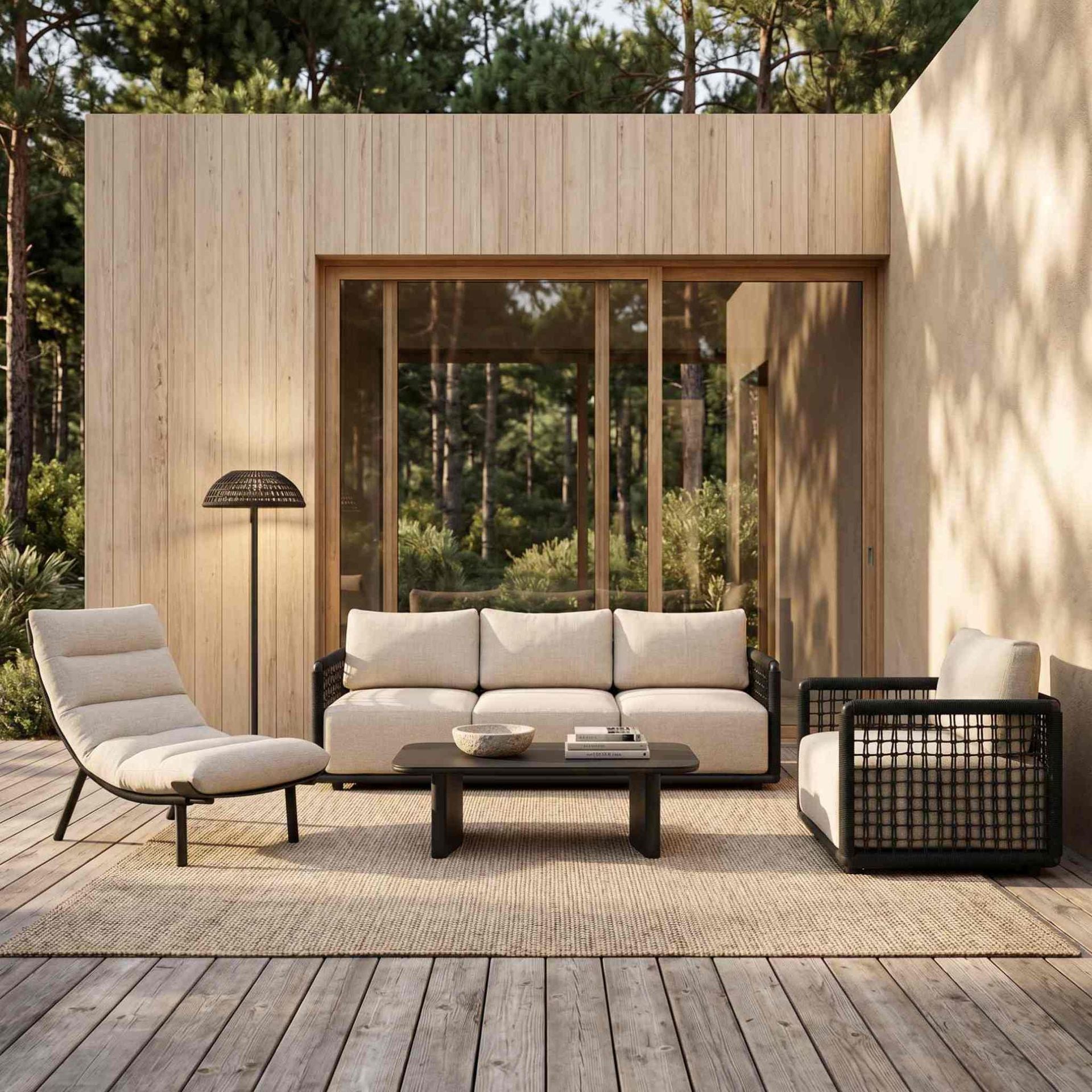 Butaca relax Santa Ana antracita / beige | Kubu #