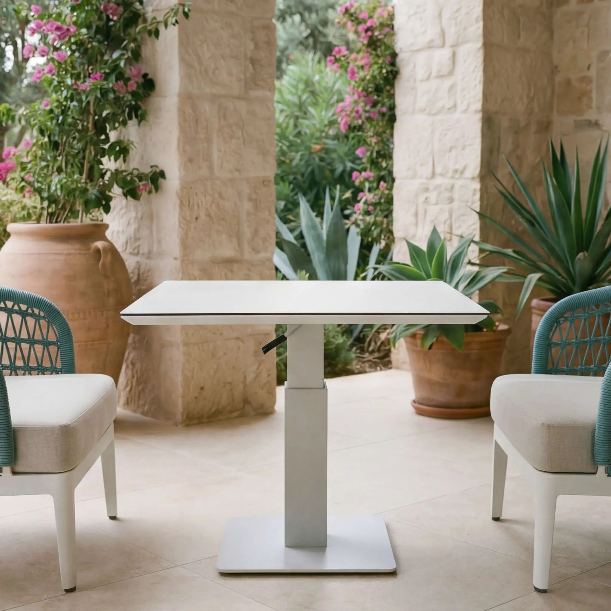 Mesa elevable Isabela gris claro | kubu #
