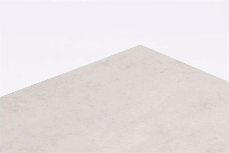Mesa elevable Isabela 140x75x50/74 aluminio antracita con cristal cerámico gris claro. | Kubu #