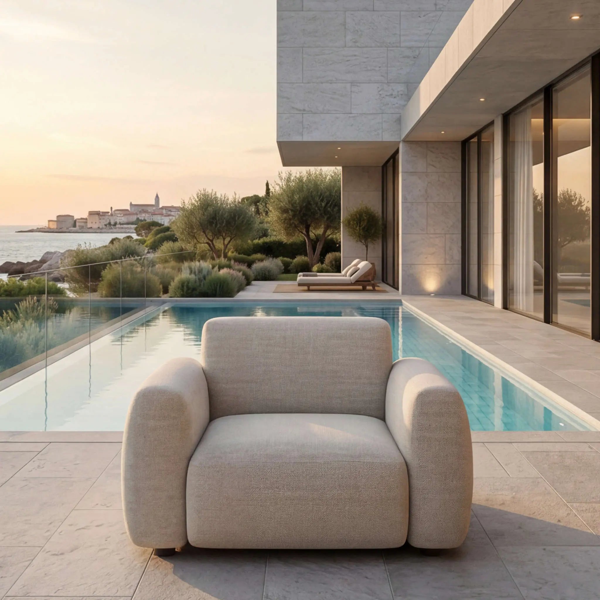 Sofá 1 plaza Riverside beige | kubu #