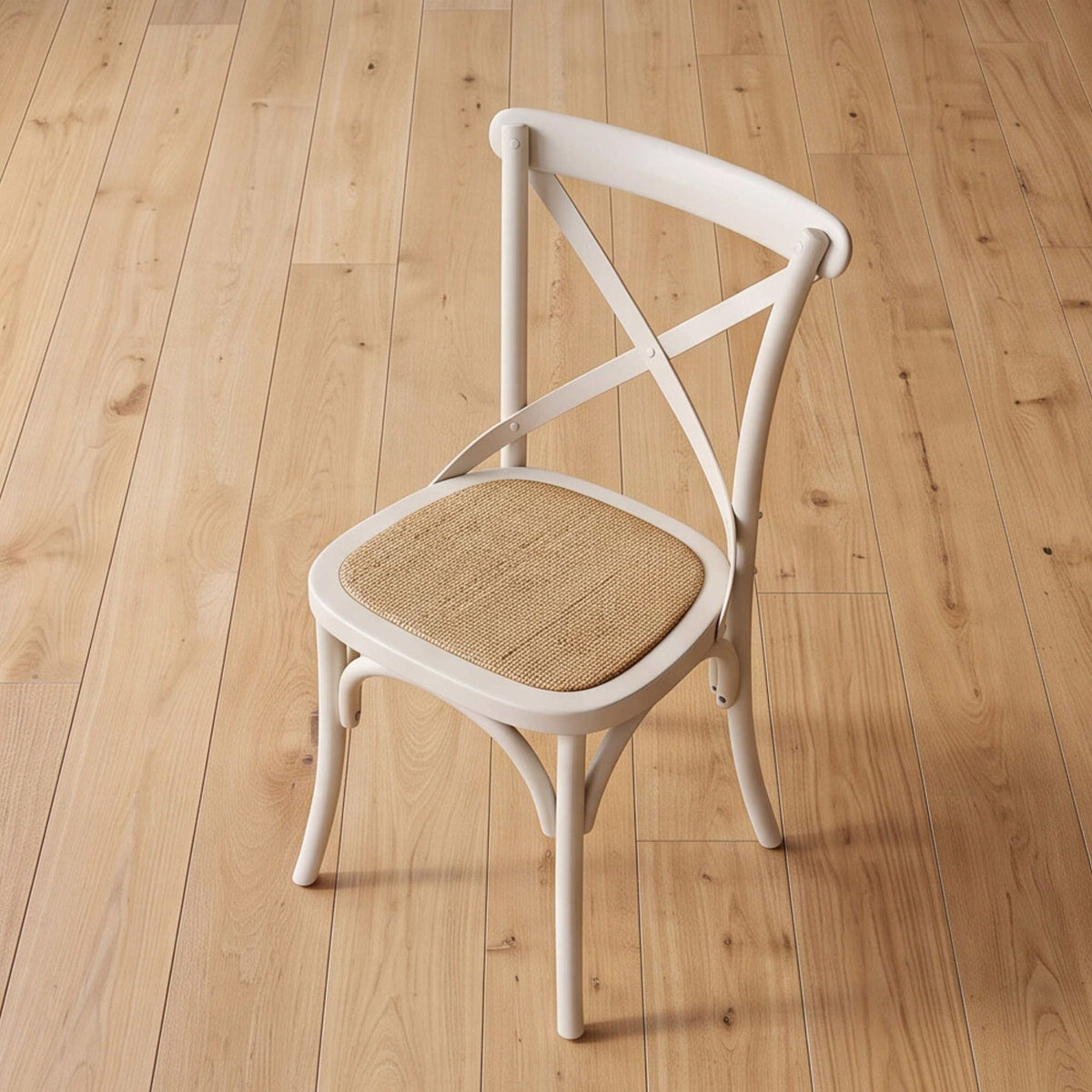 Silla de comedor Cross Back White