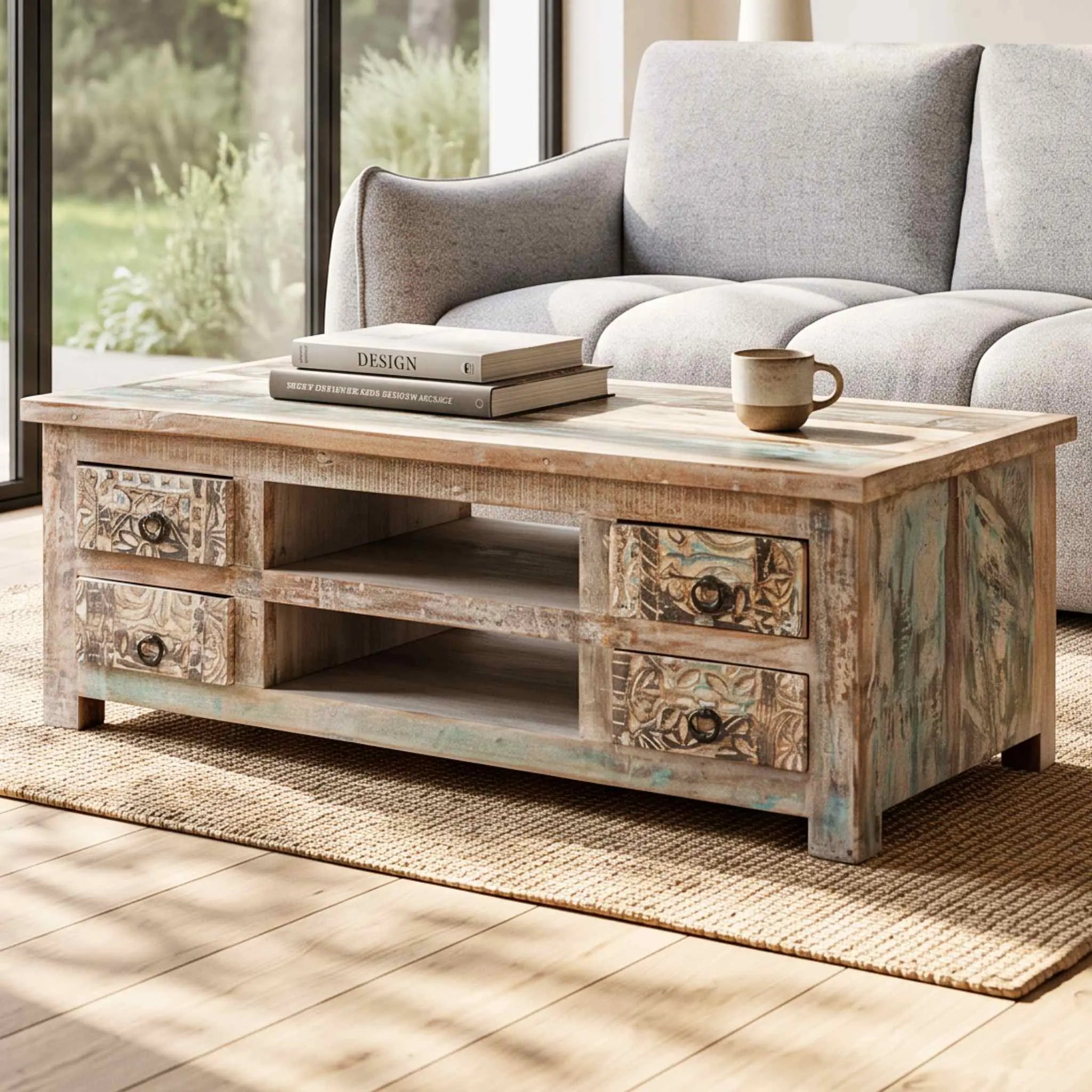 Mesa de centro Almirah 125x65x45cm | Madera de Mango