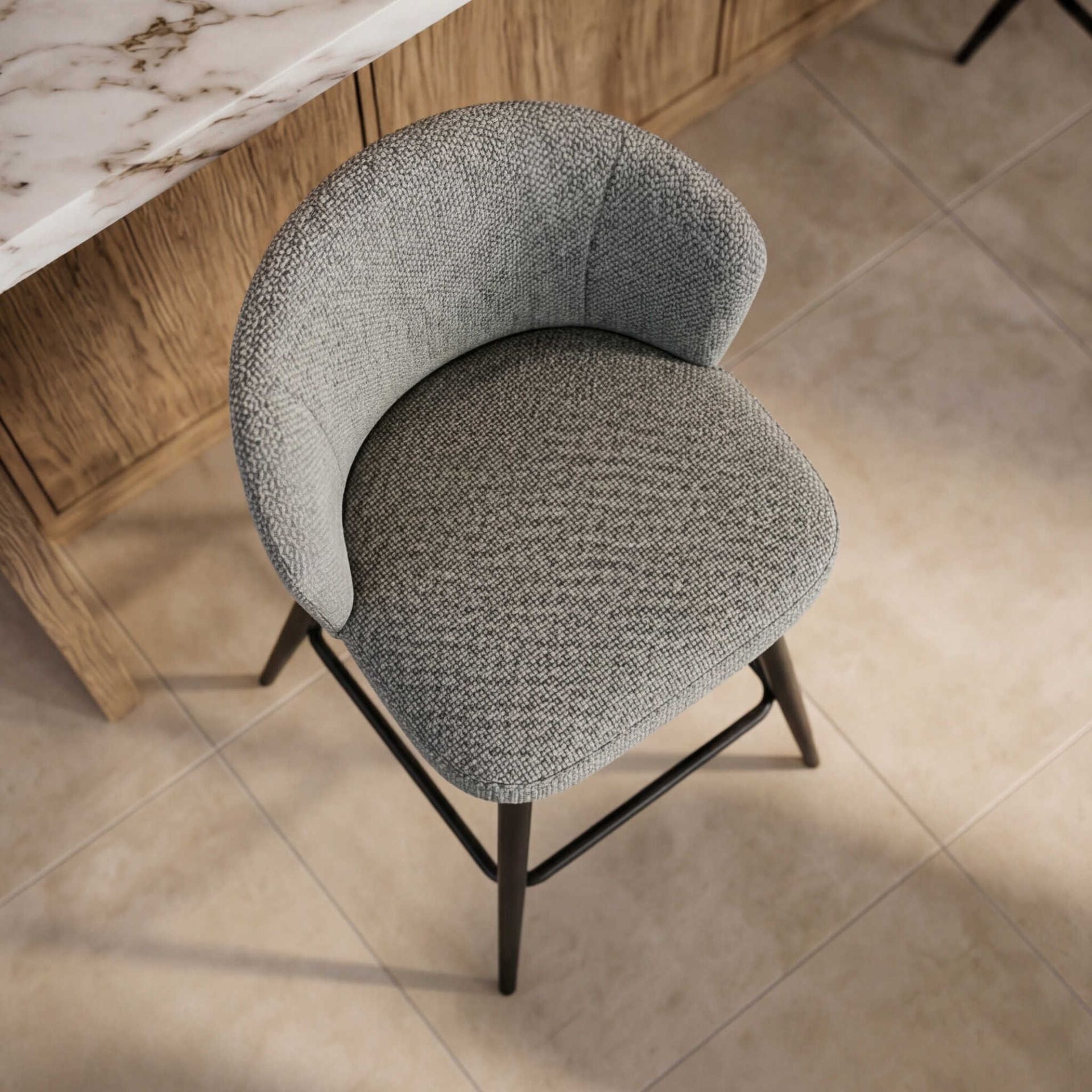 Silla de Bar LANGFORD Aqua | kubu #