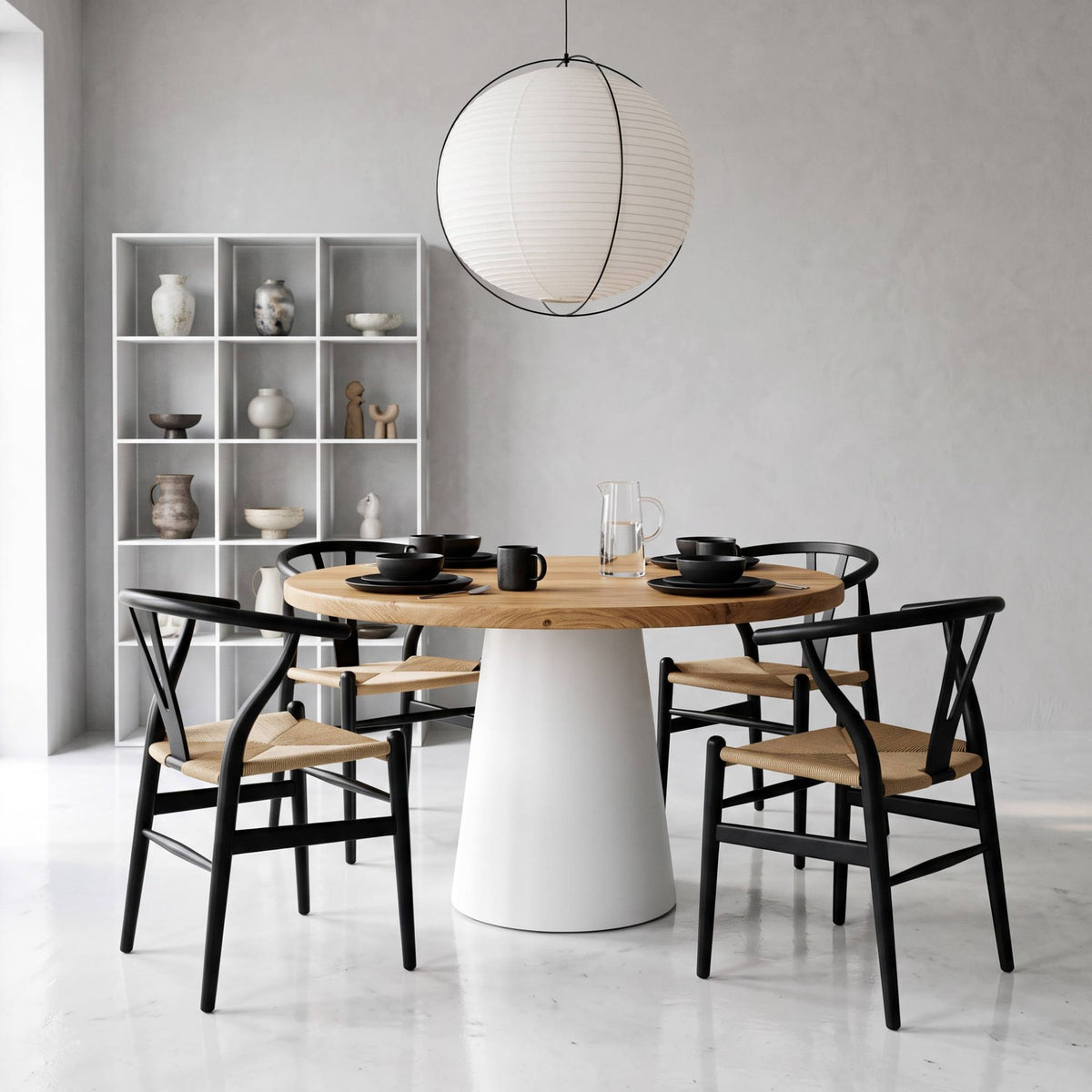 Silla de comedor Oslo Black | Madera de Abedul