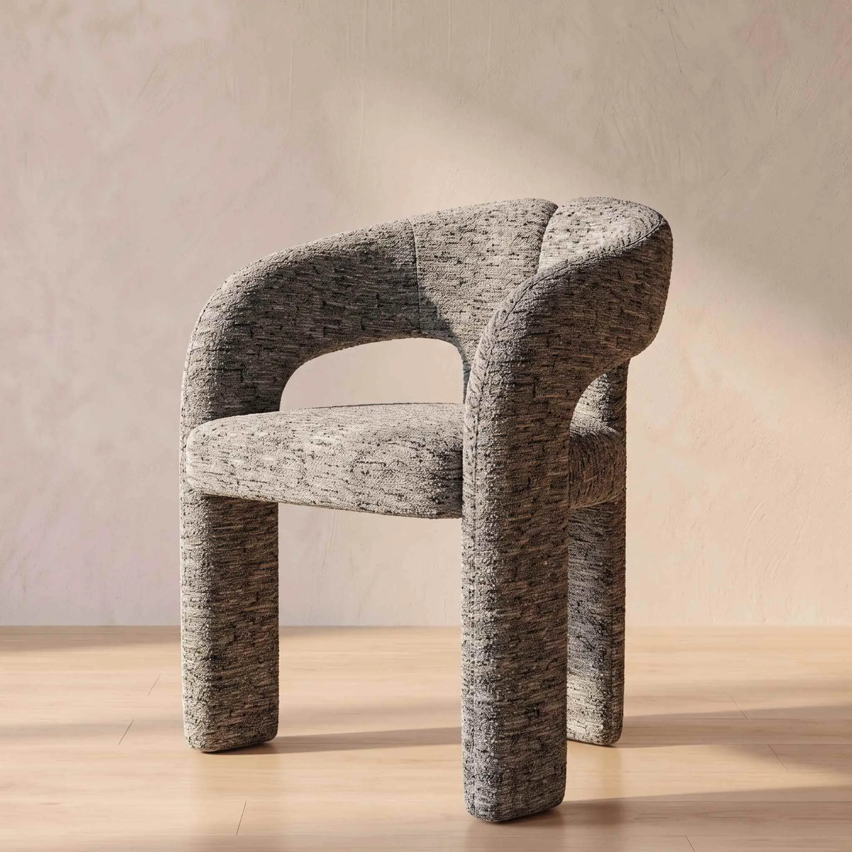 Silla de comedor Kolding Gris | Tapizado y Apilable