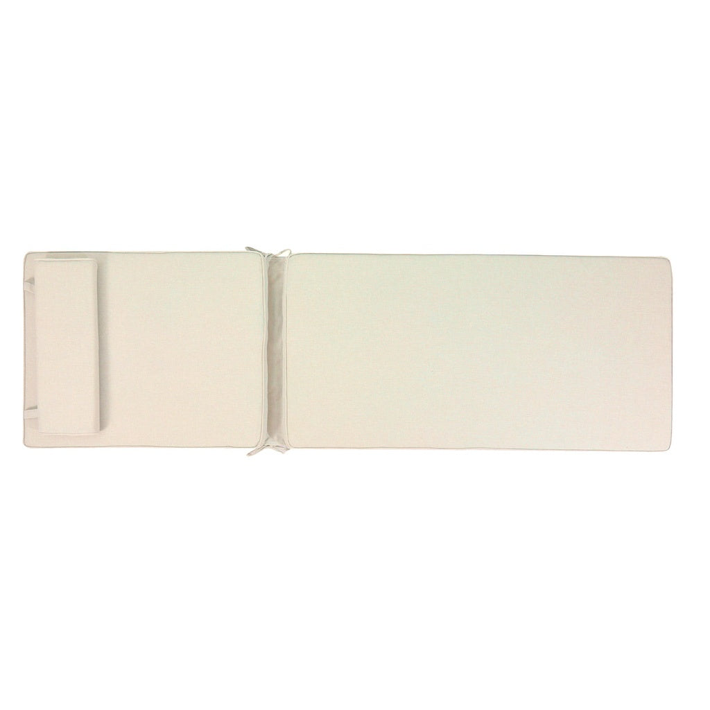Cojín para tumbona Roxas 59x196x5 cm color  beige | Kubu #