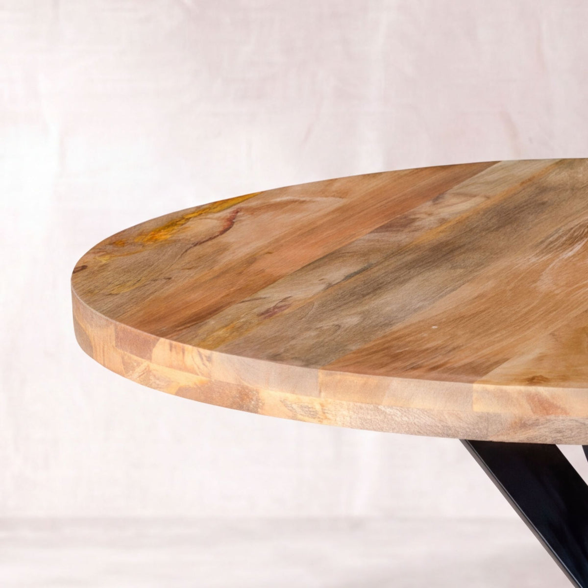 Mesa de Comedor Redonda Korba  Ø120cm | Madera de Mango