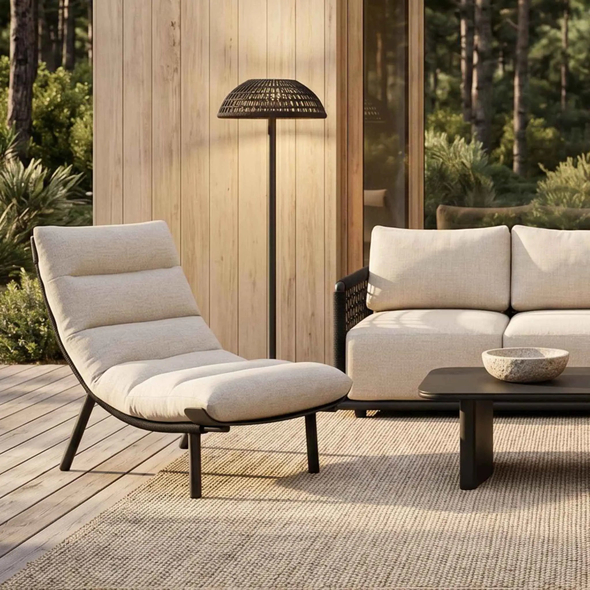 Butaca relax Santa Ana antracita / beige | Kubu #