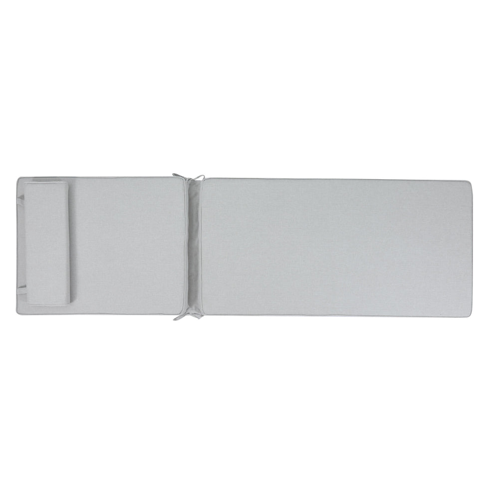 Cojín para tumbona Roxas 59x196x5 cm color  gris claro | Kubu #