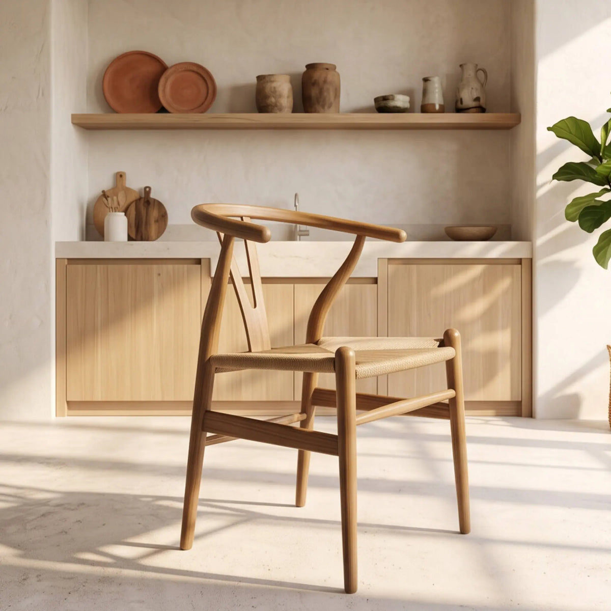 Silla de comedor con brazos Oslo Oak | Madera de Abedul