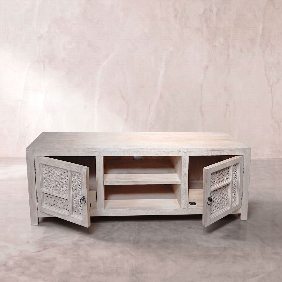 Mueble TV Pawai 2 puertas 160x40x60cm | Madera de Mango