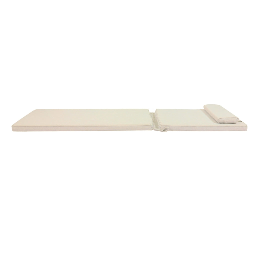 Cojín para tumbona Roxas 59x196x5 cm color  beige | Kubu #