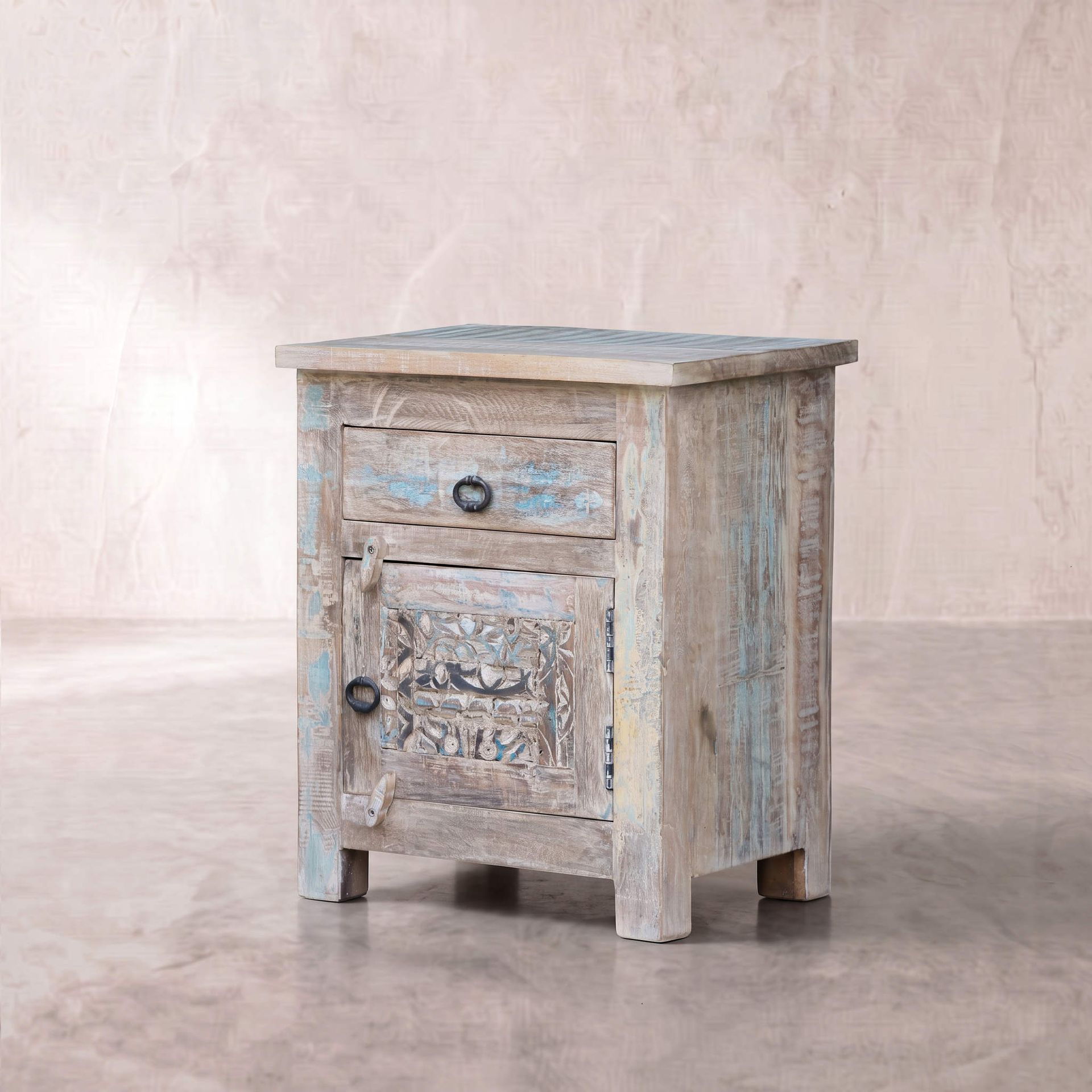 Mesita de noche Alhmirah 50x40x60cm | Madera de Mango