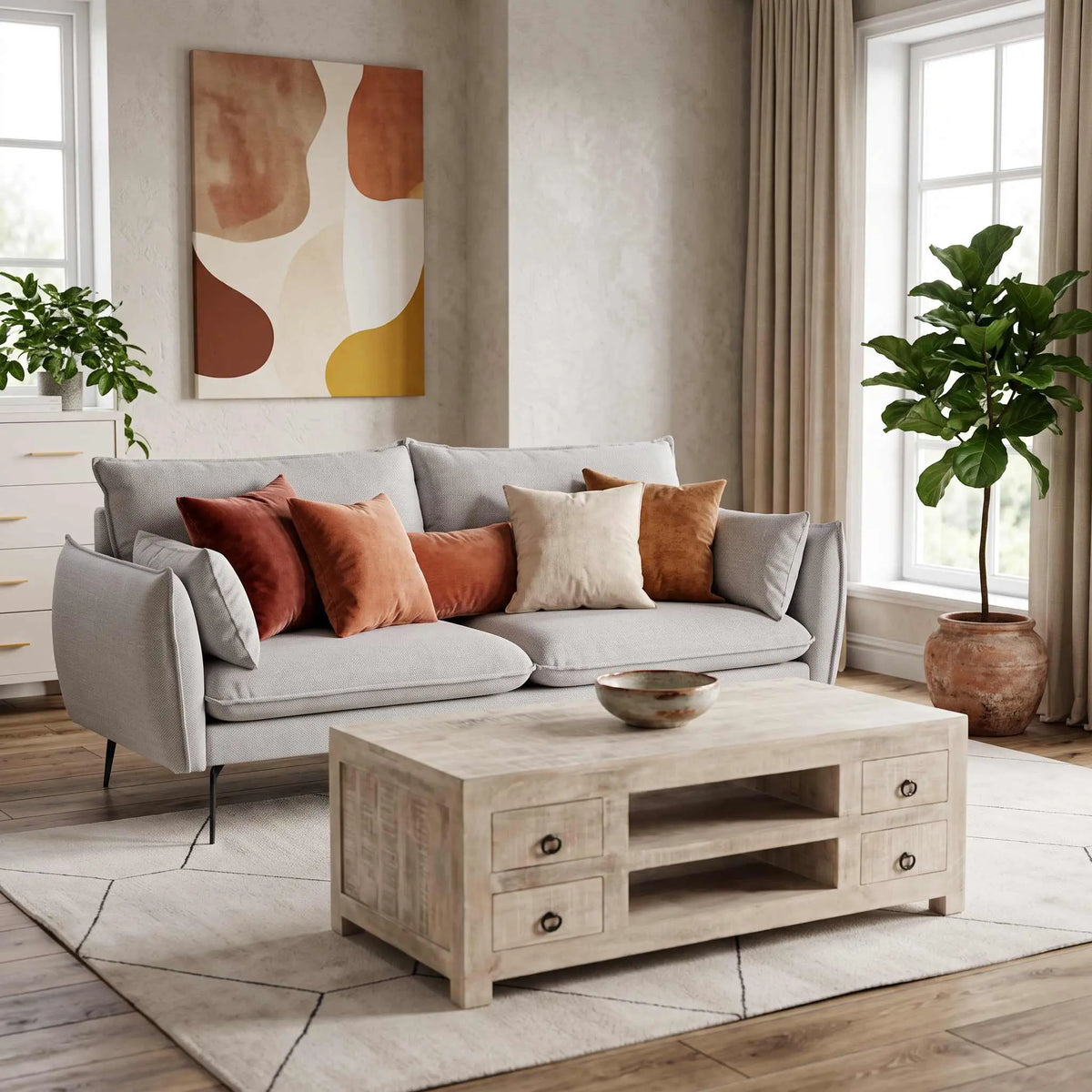 Mesa de centro Goa 125x65x45cm | Madera de Mango