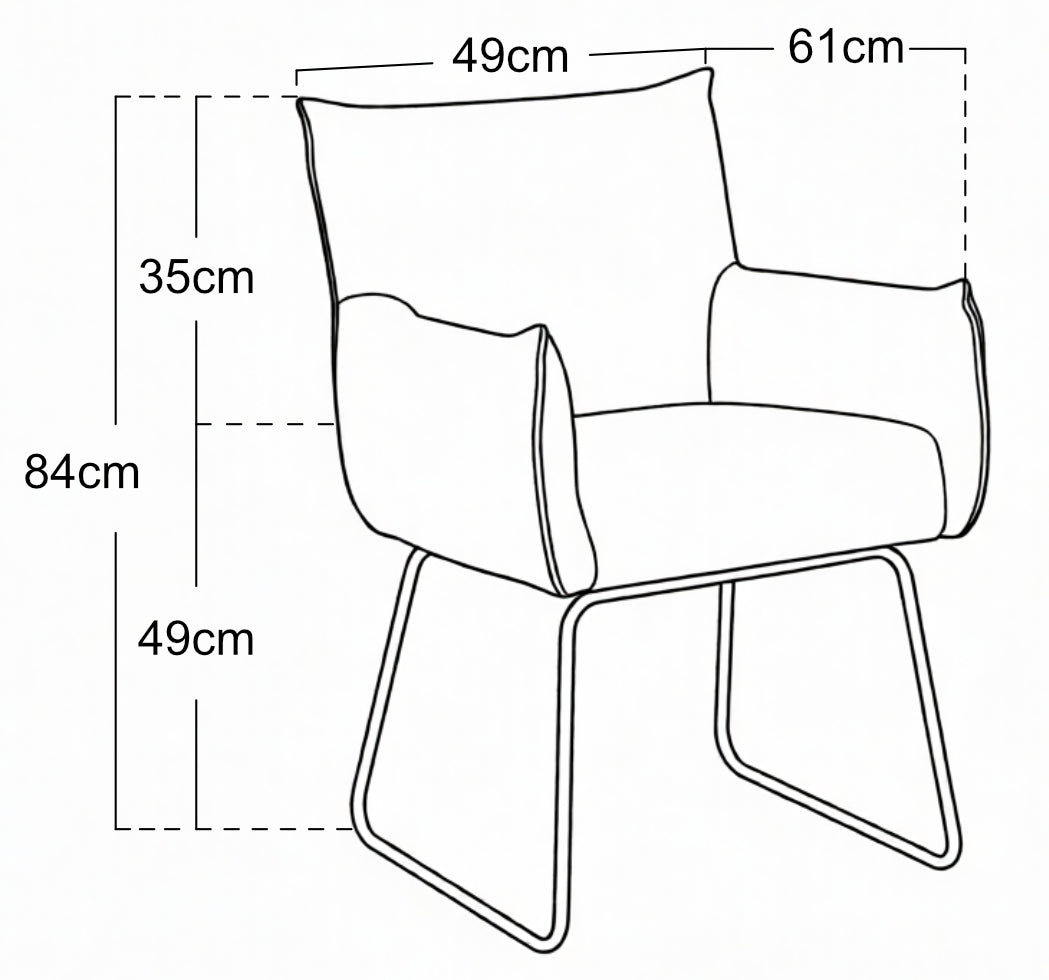 Silla Belmont color blanco