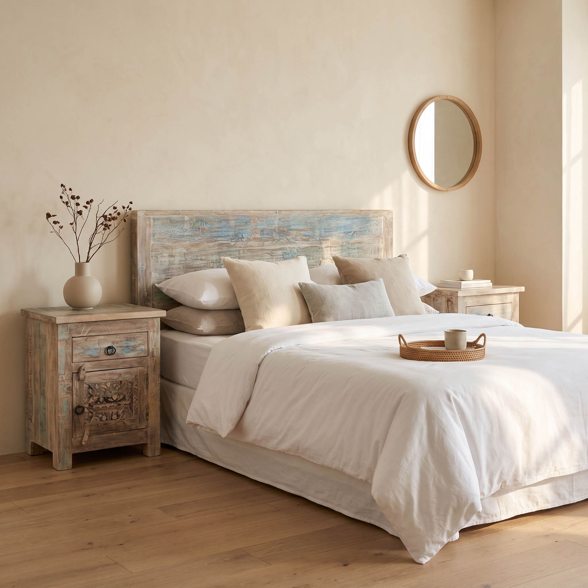 Cabecero Alhmirah 160x125x8cm | Madera de Mango